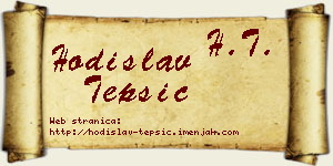 Hodislav Tepšić vizit kartica